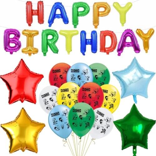 1set Hunter X Hunter Latex Balloons Killua Zoldyck Ballon Anime Hunting Happy Birthday Party Power Boys Hero Decoration Toys