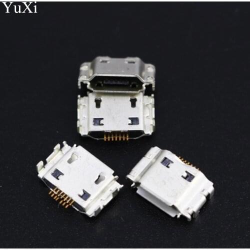 10pcs Micro USB Jack Connector Female 7 pin Charging Socket For samsung I9000 S8000 S5630C S5620 S5660 I8910 I9003 I9008 I9020