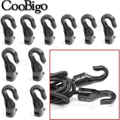 12pcs Open End Cord Hooks Snap Boat Kayak Motorcycle rope Buckle camping tent hook For Bungee Shock Elastic Bungee Cord Straps