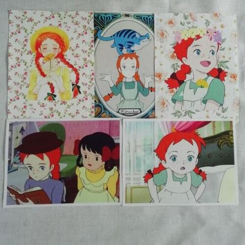 15*20cm 5ps Cute girl diy cotton linen fabric cloth dolls for sewing bag crafts printed material patchwork dyeing fabric SL-152