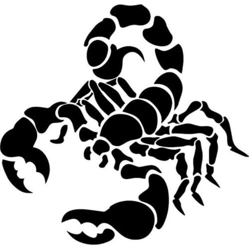 15.8CM*15.2CM Scorpion Terror Decor Pattern Car Sticker Car Door Vinyl Decal