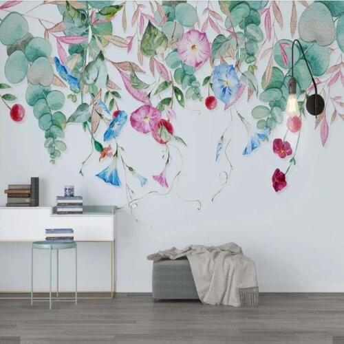 3D Flower Wallpaper Mural Stereo Wall Paper Roll for Living Room Wall Decor Printed Photo Wallpapers Floral Wall Murals