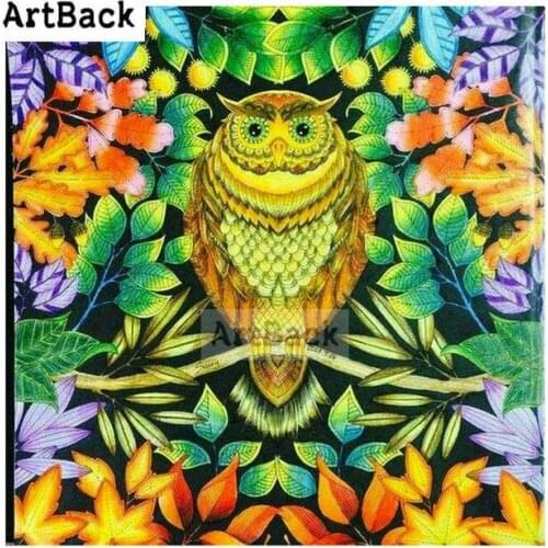 5d diamond painting owl tree 50x50cm decorative painting full square round drill 3d diamond embroidery handmade crafts gift