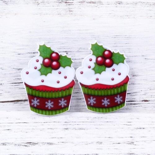 David accessories 5pcs/lot Cake Cup Resin Flat Back for Hair Bows Planar Resin Crafts for DIY Phone Decoration,5Yc8702