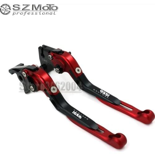 For TRIUMPH DAYTONA 955i DAYTONA955i 1997-2003 Aluminum Motorcycle Folding Extendable Adjustable Brakes Clutch Levers With LOGO