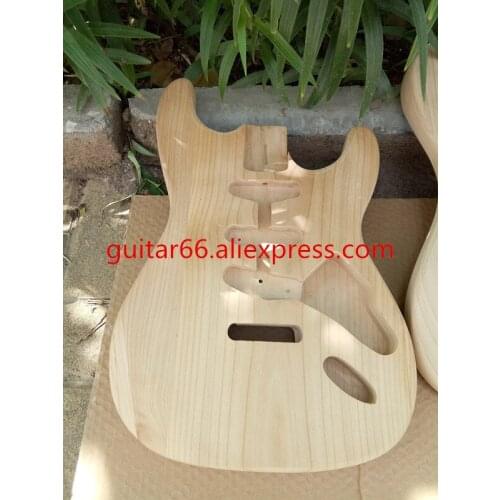 Free shipping new unfinished alder wood electric guitar body for sss pickup hole in stock BJ-6