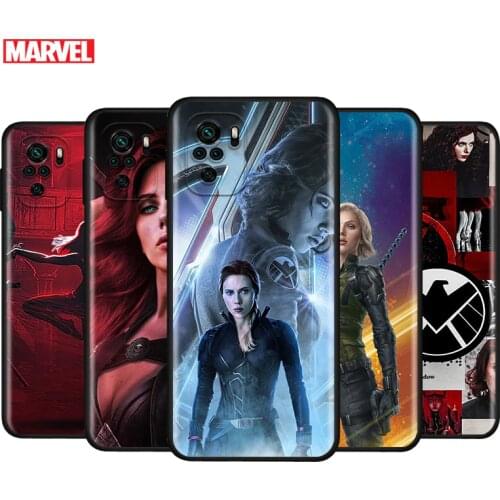 Marvel Avengers Black Widow For Xiaomi Redmi Note 10S 10 9 9S 9T 8T 8 7 6 5 Pro Max 5A 4X 4 5G Soft Silicone Phone Case