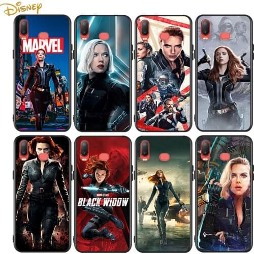 Black Widow cool for Samsung Galaxy A9 A8 Star A750 A7 A6 A5 A3 Plus 2018 2017 2016 Black Phone Case Soft Cover