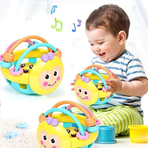 Baby Soft Toy Bell Rattles Ball Toy Newborn Baby Accessories Toy Plastic Hand Bell Educational Toys Music Game For Newborns