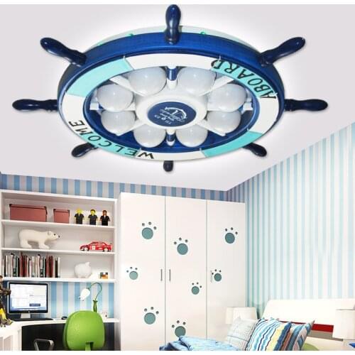 Kids Children Corsair Rudder Ceiling Light Lamp For Childrens Kids Room Girls Boys Bedroom Light Led Lighting