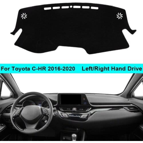 For Toyota C-HR CHR 2016 2017 2018 2019 2020 LHD RHD 2 Layers Car Dashboard Cover Carpet Cape Rug Shade Carpet Dashmat Pad