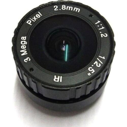 HD 3MP 2.8mm CCTV Lens CS mount IR 125degrees wide angle for Security IP Camera