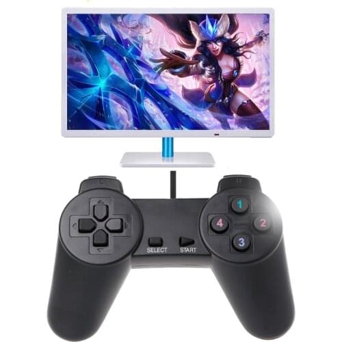 USB 2.0 Gaming Gamepad Joystick Wired Game Controller For Laptop Computer PC