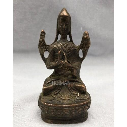 China Bronze Statue Bodhisattva Buddh Metal Crafts Home Decoration