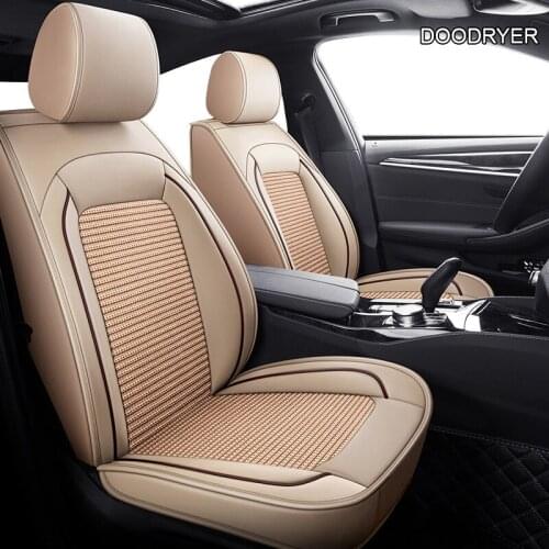 Leather+silk) Car Seat Covers For Mitsubishi ASX Lancer SPORT EX Zinger FORTIS Outlander Grandis cars accessories-styling auto