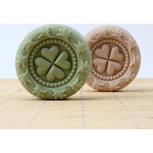 Round Silicone Soap Mold Handmade Soap Making Decorating Tool