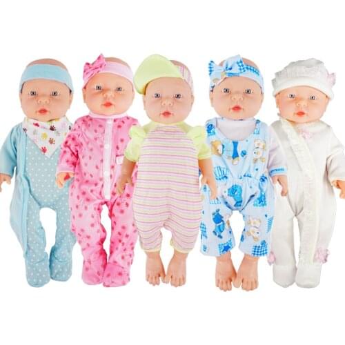 DOLL Clothes For 16Inches Doll New Born Baby Cute Baby Doll Costume Girl Christmas Birthday Gifts