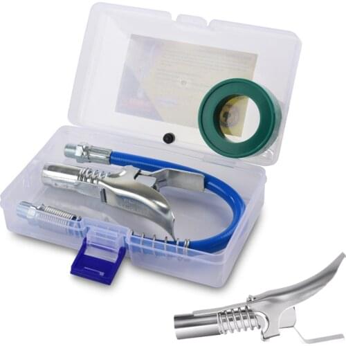 Grease Gun Coupler and Hose Quick Release Lock On Coupling End 1/8" SAE Metric 10000 PSI Tool Quick Lock Grease Gun Accessories
