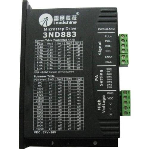 New Leadshine 3ND883 3-Phase Stepper Drive 80VDC/8.3A
