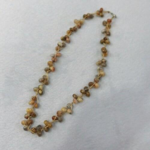 Wholesale 6pcs/lot Natural Quartz Stone Crazy Agates Hand-woven Colorful Choker Torque Energy Treat Beaded Necklace Collar Free