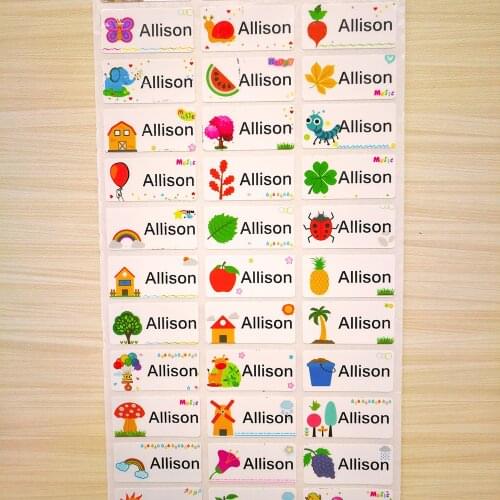 Custom Stickers For Children Students Scrapbooking Stickers Personalized Name Lable Stickers Multifunction Waterproof Tag