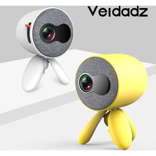 VIEDADZ YG220 Portable Mini Projector Pocket Cute Child Gift Projector Video Player Supporting HD 1080P Playback