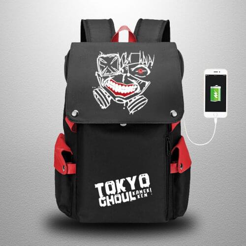 Anime Tokyo Ghoul Kaneki Ken backpack Bags cosplay Oxford school Bag studet schoolbag for men women Mochilas