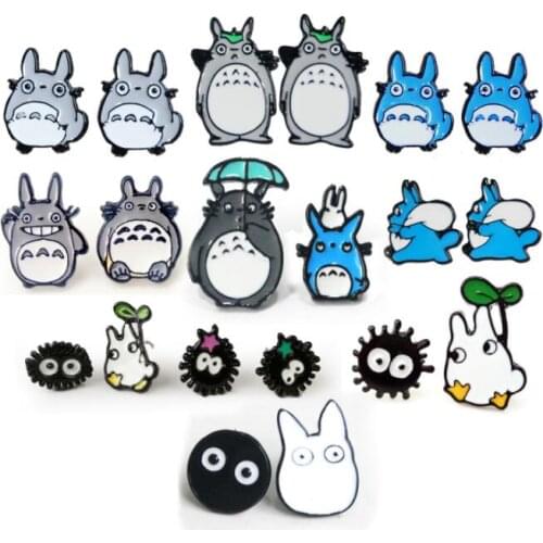 New 12 pairs Cartoon Japanese anime My Neighbor Totoro Earings