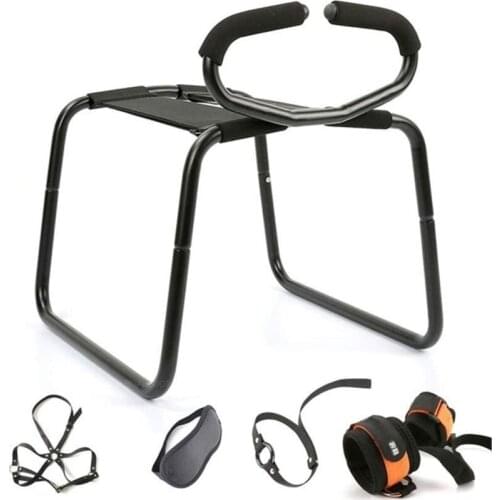 Toughage Sex Aid Bouncer Weightless Chair Love Position Stool Adjustable Bounce Chair With Bondage Kit Sex Toy For Couple