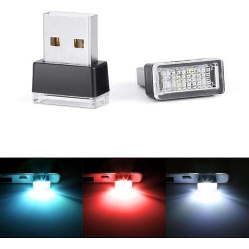 Mini USB LED Car Light Auto Interior Atmosphere Light For Opel Astra H G J Insignia Mokka Toyota Avensis Rav4 Ford Focus 2 3
