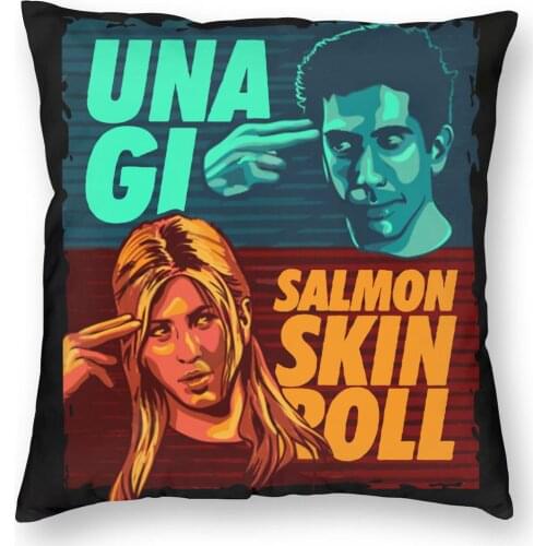 Unagi Salmon Skin Roll Friends Tv Throw Pillow Cover Polyester Cushions for Sofa Creative Cushion Covers