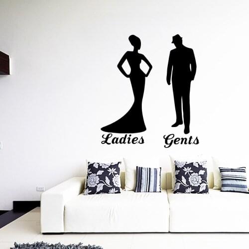 Diy ladies and gents Waterproof Wall Stickers Home Decor For Baby Kids Rooms Decor Home Party Decor Wallpaper