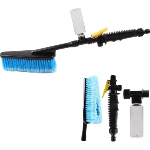 Retractable Long Handle Car Wash Brush Water Foam Flow Auto Cleaning Brushes Care Washer Tire Clean Tool Maintenance