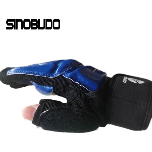 High-Quality WT Taekwondo Half Finger Palm Protector Guard Karate Boxing Gloves Mitts Sanda Hand Protector Gloves Adult Kids