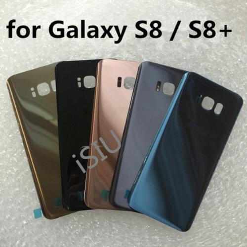Back Cover For Samsung Galaxy S8 8+ Plus G950F G950FD G955F G955FD SM-G950F SM-G955F Battery Case Glass Rear Housing Phone Parts