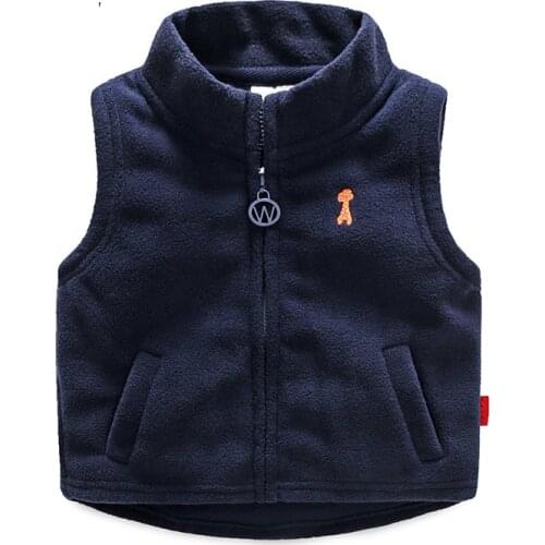 2 3 4 5 6 7 Years Kids Waistcoats Autumn Winter Thicken Vest for Boys Chidlren Clothing 2020 High Quality Toddler Boys Jackets