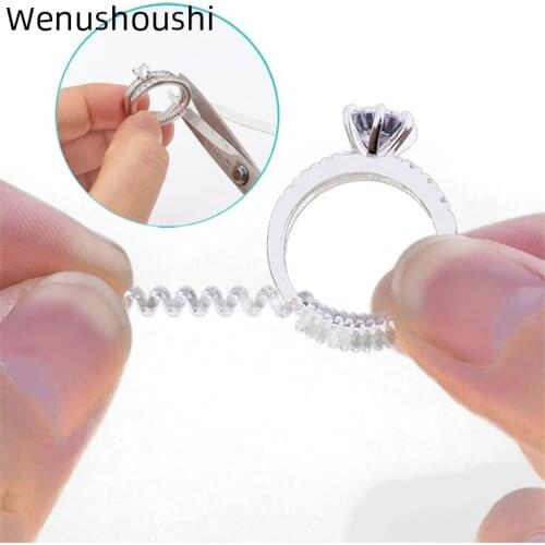 10pcs Wholesale Invisible Ring Adjustment Thin Cords Line Anti-allergy Smooth Simple Wedding Couples Rings For Man Woman di057