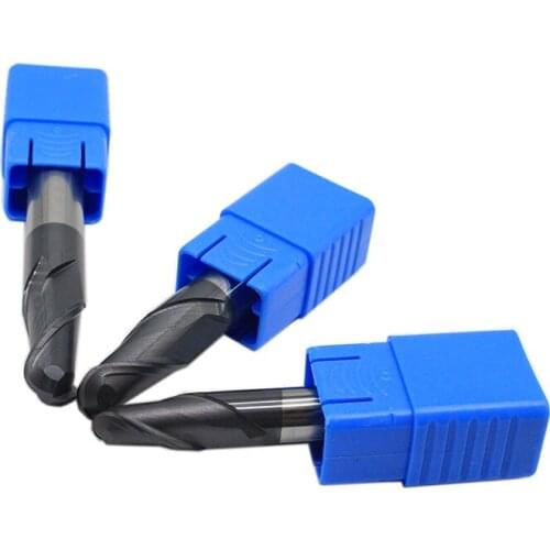 16mm 20mm 2 flute HRC50 rolling mill ball milled tungsten carbide spiral drill milling cutter ball head ball end mill