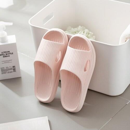 2021 Home Soft Slippers Ladies/mens Thick Bottom Slipper Women Indoor Bathroom Anti-slip Floor Slides Silent Slippers
