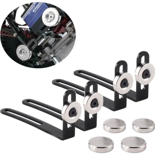4pcs RC Car Shell Body Mount Metal L-Bracket with Magnet For 1/10 RC Crawler Car Axial SCX10 90046 90047 D90 Fixed Bracket Parts