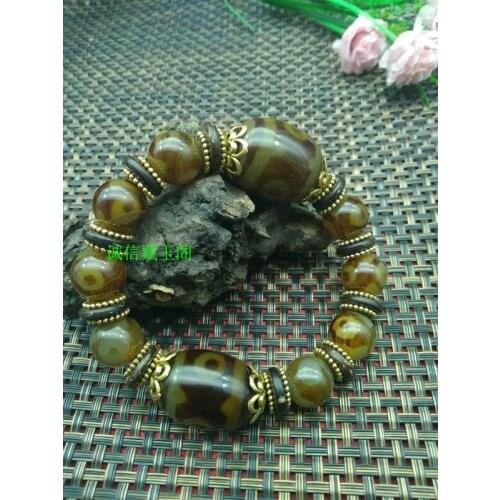 Nine-eyed Dzi Beads Eyes Bracelet First-line Pharmacist Bracelet