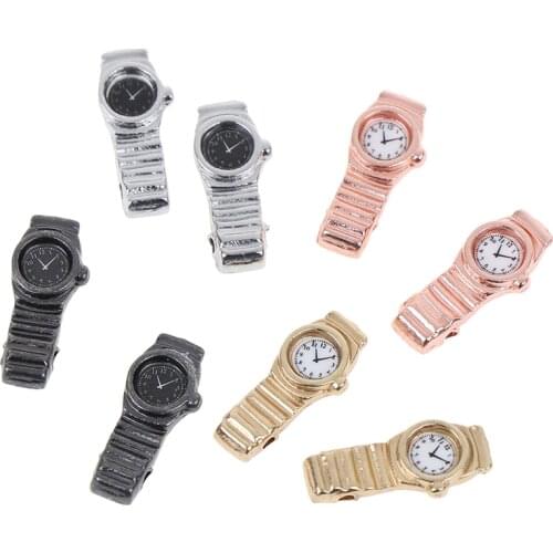 One Piece 1:12 Scale Miniature Watch for Dollhouse Decor Mini Furniture Toy Dolls Accessories