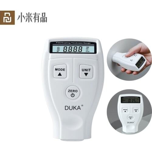 DUKA CH-1 Coating Thickness Gauge LCD Display Screen Car Paint Film Thickness Tester Auto Recognize Substrate 0-1.80mm/0-71.0mil