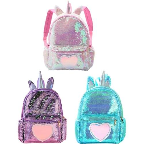 Girls Small Backpack 2020 Fashion Shining Sequin Shoulder Bag Women Multi-Function Mini Back Pack for Teenage Girls Kids