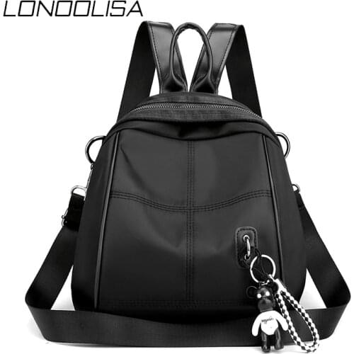 Multifunction Shoulder Bag for Women Small High Quality Waterproof Nylon Backpacks for School Teenagers Girls Luxury Designer