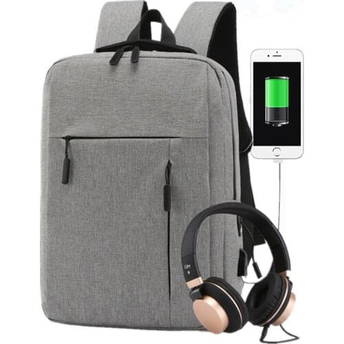 Mens Womens Unisex USB Charging Laptop Backpack Rucksack Work Travel Student School Bags Satchel