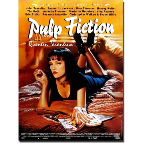 Pulp Fiction Vintage Movie Art Silk Canvas Poster Print 13x18 32x43 Inch Pictures for Living Room Decoration Home Decor-2