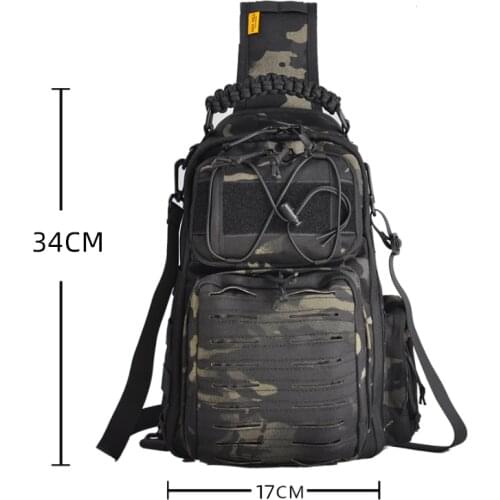 Piscifun Nylon Fishing Bag Multifunctional Waterproof Durable Single Shoulder Bag Outdoor Camping Hiking Gear Fishing Tackle Bag