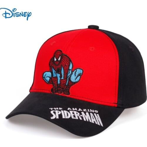 Disney Marvel Hats Superhero Spider Man Letter Embroidery Adjustable Baby Boys Girls Hip Hop Hats Outdoor Caps Baseball Caps