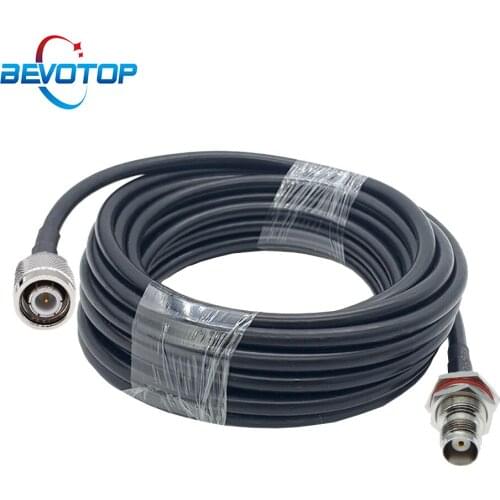 RG58 Cable TNC to TNC Pigtail 50 Ohm RF Coaxial Cable RG-58 Extension Cord Jumper 50CM 1M 2M 5M 10M 15M